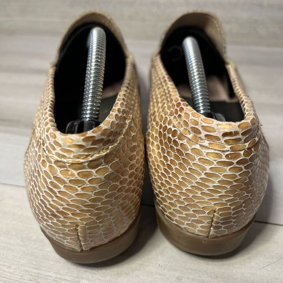 Luftpolster Classic Loafers Slip on white snakeskin print shiny Sz 9 - Picture 4 of 5